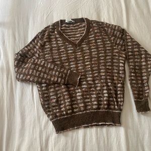 Mohair v neck sweater